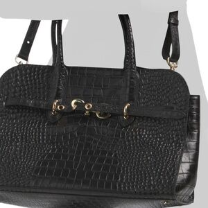 Chocolate Brown Suede Bag by Claudia Firenze